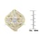 10K Yellow Gold Over Sterling Silver 1-1/8ctw Diamond Flower & Fern
Ring (I-J Color, I2-I3 Clarity)