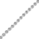 Sterling Silver .25ctw Round-Cut Diamond "X" Link Bracelet