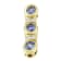 14K White Gold Round Cut Diamond and Tanzanite Pendant w\chain(1.20ctw,
G-H Color, SI2-I1 Clarity)