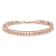 10K Rose Gold Plated .925 Sterling Silver 2.0 Cttw Diamond Double-Link
7" Tennis Bracelet