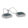 Rhodium Over Sterling Silver 3/4ctw Blue and White Diamond Cushion
Shaped Dangle Earrings