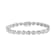 Sterling Silver 1/4 Cttw Diamond "X" Bracelet