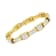 14K Yellow Gold 10.75ctw Princess and Baguette-Cut Diamond Box-Link Bracelet
