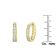 10K Two-Tone Gold Diamond Hoop Earring 1/2ctw