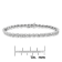 Sterling Silver 1.0ctw Miracle Set Diamond Spiraling Bezel Link Bracelet