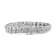 Sterling Silver 3.00 Cttw Diamond Chevron Link Bracelet (I2-I3 Clarity,
I-J Color) - Size 7"