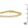 18K Yellow Gold 2.0ctw Round Cut Diamond Spiral Link Bracelet