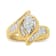 14K Yellow Gold Mixed Cut Diamond Marquise Shaped Ring (1 1/4ctw, G-H
Color, SI1-SI2 Clarity)