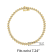 10K Yellow Gold 2.0 Cttw Diamond Alternating Wave and Round Link 7”
Tennis Bracelet (J-K, I2-I3)