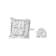14K White Gold 1 1/2 Cttw Invisible Set Princess-Cut Diamond
Contemporary Wavy Quad Stud Earrings