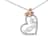 Sterling Silver Two Tone 1/5ctw Diamond "Mom" and Heart
Pendant w/chain(H-I, I1-I2)
