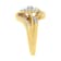 10K Yellow Gold 1/2ctw Diamond Cluster Cocktail Ring (J-K Clarity, I1-I2 Color)