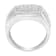 14K White Gold Men's Diamond Squared Band Ring (1 cttw, H-I Color,
SI2-I1 Clarity)