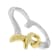 14K Yellow Gold Over Sterling Silver Heart Shaped Pendant With Chain