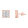 10K Rose Gold Over Sterling Silver Diamond Stud Earrings 3/4ctw