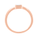 14K Rose Gold Over Sterling Silver 1/20ctw Miracle Set Diamond Ring (J-K
Color, I1-I2 Clarity)