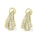 14K Yellow Gold 2 1/4ctw Diamond Huggie Earrings