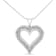 1.00ctw Diamond Heart Rhodium Over Sterling Silver Pendant Necklace with
18" Chain