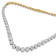 14K Yellow Gold IGI Certified 14 3/4ctw Round Diamond Riviera Necklace
(F-G Color, S2-I1 Clarity)