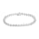 Sterling Silver 1.0ctw Prong-Set Diamond Link Bracelet
