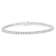 14K White Gold IGI Certified 5.0 Ctw Diamond  7” Tennis Bracelet (H-I
Color, I1-I2 Clarity)