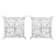Sterling Silver 3/4ctw Diamond Stud Earrings