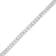 Sterling Silver .25ctw Miracle Set Round Diamond Open Linked Line Bracelet