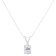 IGI Certified 10K White Gold 3/8ctw Diamond Oval Pendant w\chain(I-J
Color, I1 Clarity)