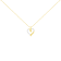 10K Yellow Gold Over Sterling Silver 1/10ctw Diamond Heart 18"
Pendant w\chain