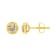 14K Yellow Gold Over Sterling Silver 1/4ctw Round Diamond Solitaire
Milgrain Stud Earrings