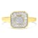 10K Yellow Gold Diamond Cocktail Ring (1/2 Cttw, I-J Color, SI2-I1 Clarity)