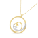 10K Yellow Gold Espira 1/6ctw Diamond Heart Circle Pendant With Chain
(I-J, I1-I2)