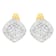 10K Yellow Gold 1/2ctw Diamond Cluster Cocktail Stud Earrings