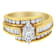 14K Yellow Gold Diamond Cocktail Ring (1 1/3ctw, H-I Color, SI1-SI2 Clarity)
