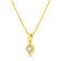14K Yellow Gold Over Sterling 1/3ctw Diamond Solitaire Pendant
w\chain(K-L Color, I2-I3 Clarity)