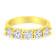 14K Yellow Gold Over Sterling Silver 1 1/2ctw Round Diamond Band Ring
(K-L Color, SI2-I1 Clarity)