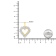 14K Yellow Gold Over Sterling Silver 4.0ctw Diamond Heart 18"
Pendant Chain