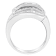 14K White Gold Diamond Bypass Band Ring (1.0ctw, H-I Color, SI1-SI2 Clarity)