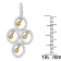 14K Two- Toned Gold 2/5ctw Round Diamond Pendant With Chain (H-I, I1-I2)