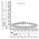 Sterling Silver 1ct. TDW Diamond Circle Link Eternity Bracelet (I-J,I3)
- 7"