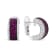 Black Rhodium Over 18K White Gold 3/4 Cttw Round Diamonds and Ruby
Huggie Hoop Earrings