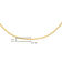 Solid 10K Gold 0.5mm Rope Chain Unisex Necklace - Size 16"