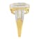 10K Yellow Gold Round and Baguette-Cut Diamond Cluster Ring (1.0 Cttw,
I-J Color, SI1-SI2 Clarity)