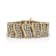 14K Yellow Gold 15.0 Cttw Diamond Chevron Wave 7.25" Inch Link
Bracelet (J-K Color, I1-I2 Clarity)
