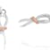 Two-Toned Sterling Silver Awareness Ribbon Dangle Earrings