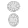 14K Yellow Gold 1 3/4ctw Round Cut Diamond Earrings