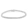Sterling Silver 1.0 Cttw Diamond 7" Alternating Round and Square
Station Tennis Bracelet (I-J, I3)