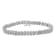 Sterling Silver 1.0ctw Diamond "Arrow" Shape Tennis Link Bracelet