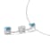 14K White Gold 1 1/3ctw White and Treated Blue Diamond Pendant With
Chain(H-I, SI2-I1)