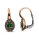18K Two-Tone Gold Round Tsavorite and Round Brown Diamonds Halo Drop
Hoop Earrings